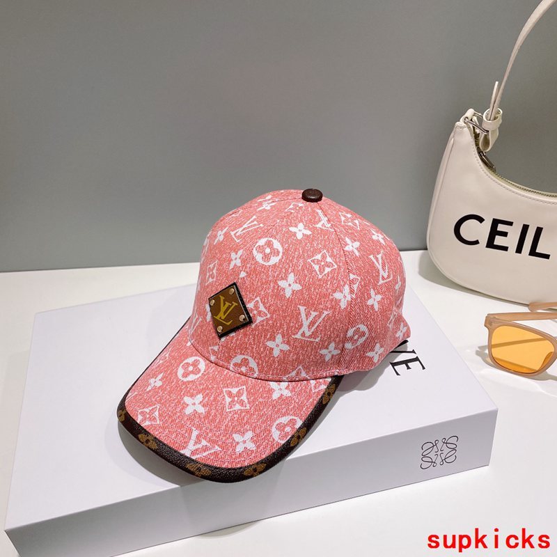 Close-up detail view of Louis Vuitton unisex cap