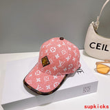 Close-up detail view of Louis Vuitton unisex cap