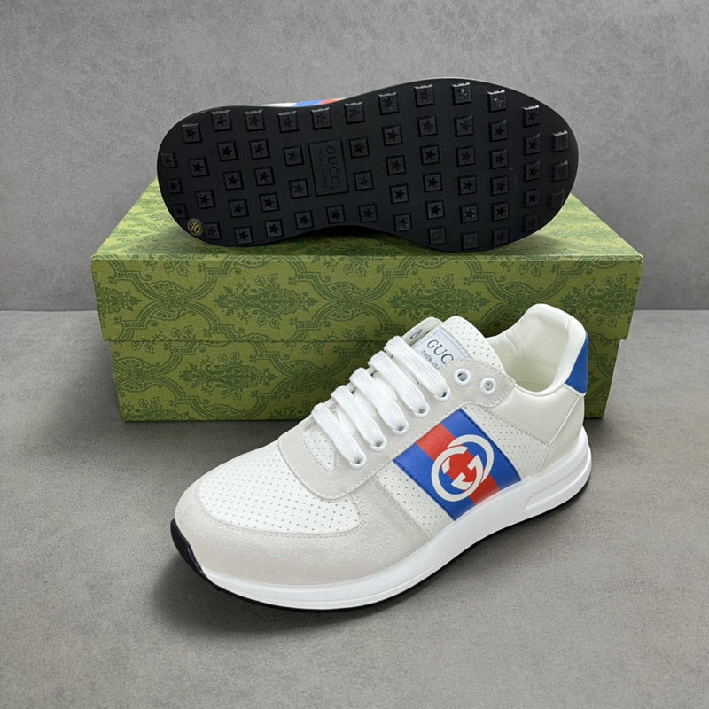 Gucci bold contrast luxury sneakers view 6 sleek tonal finish