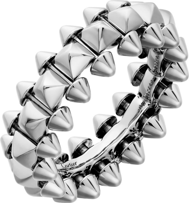 Front view of Cartier unisex jewelry piece