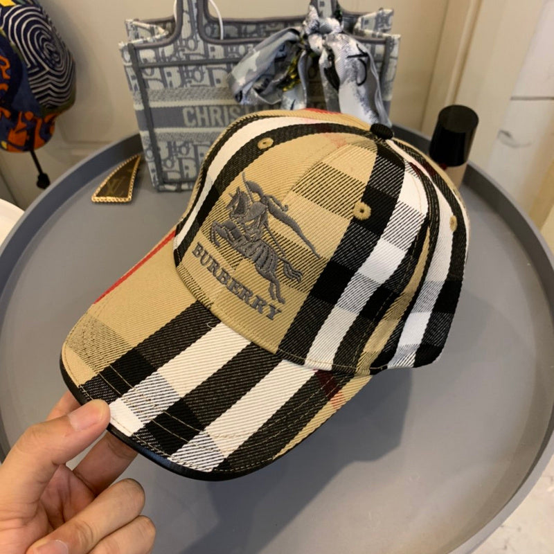 Front view of Burberry unisex cap