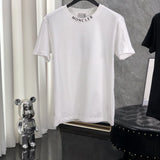 Front view of Moncler luxury clothing with relaxed-fit cut