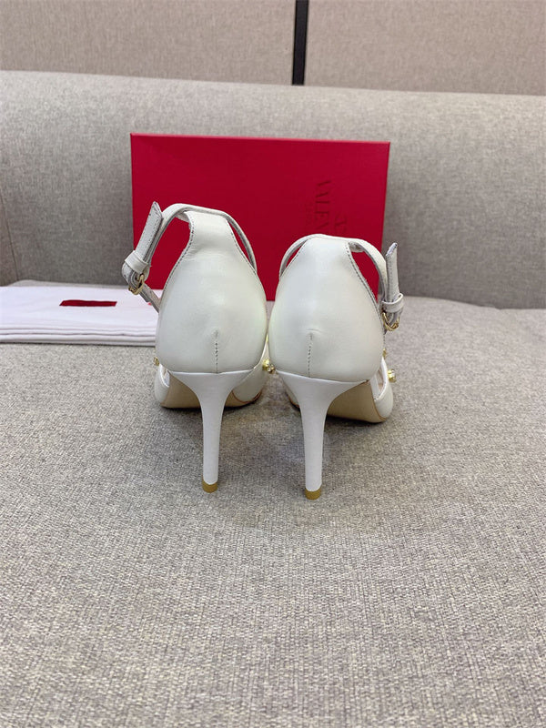 Close-up of Valentino Garavani shoes craftsmanship