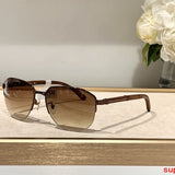 Close-up detail view of Cartier unisex sunglasses