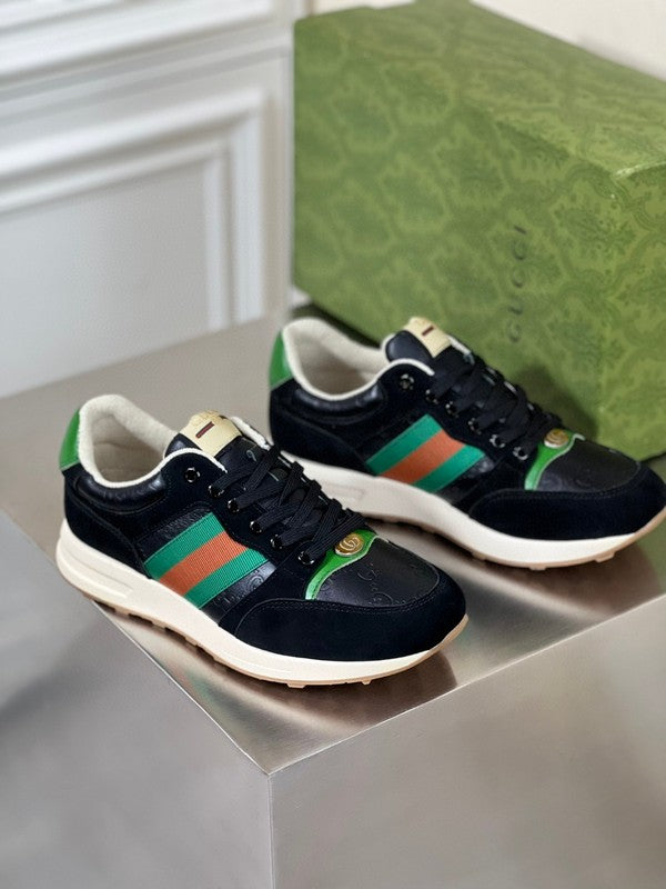 Gucci soft grey luxury sneakers view 8 chunky sole construction