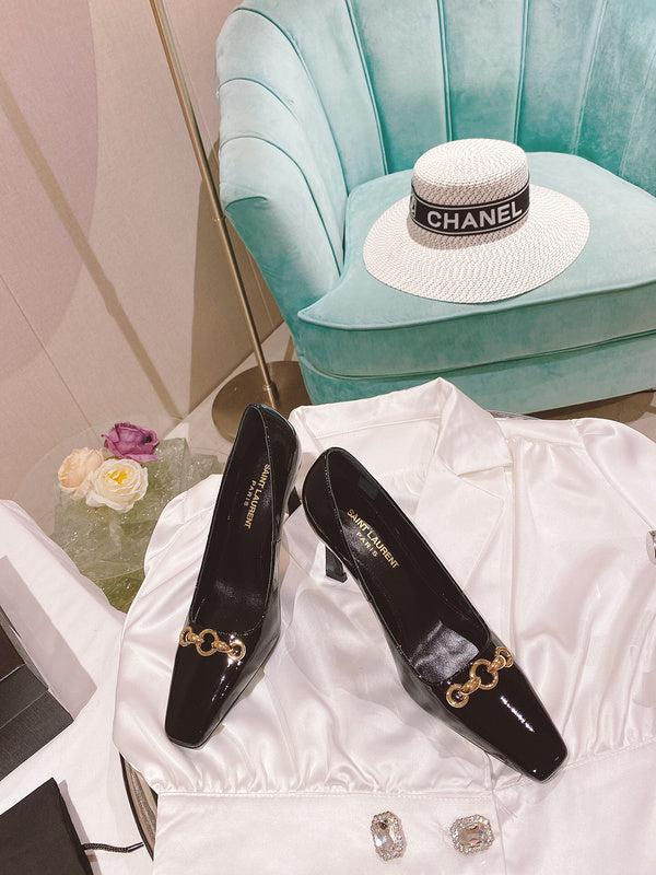 Saint Laurent luxury shoes detail view — premium authentic designer style