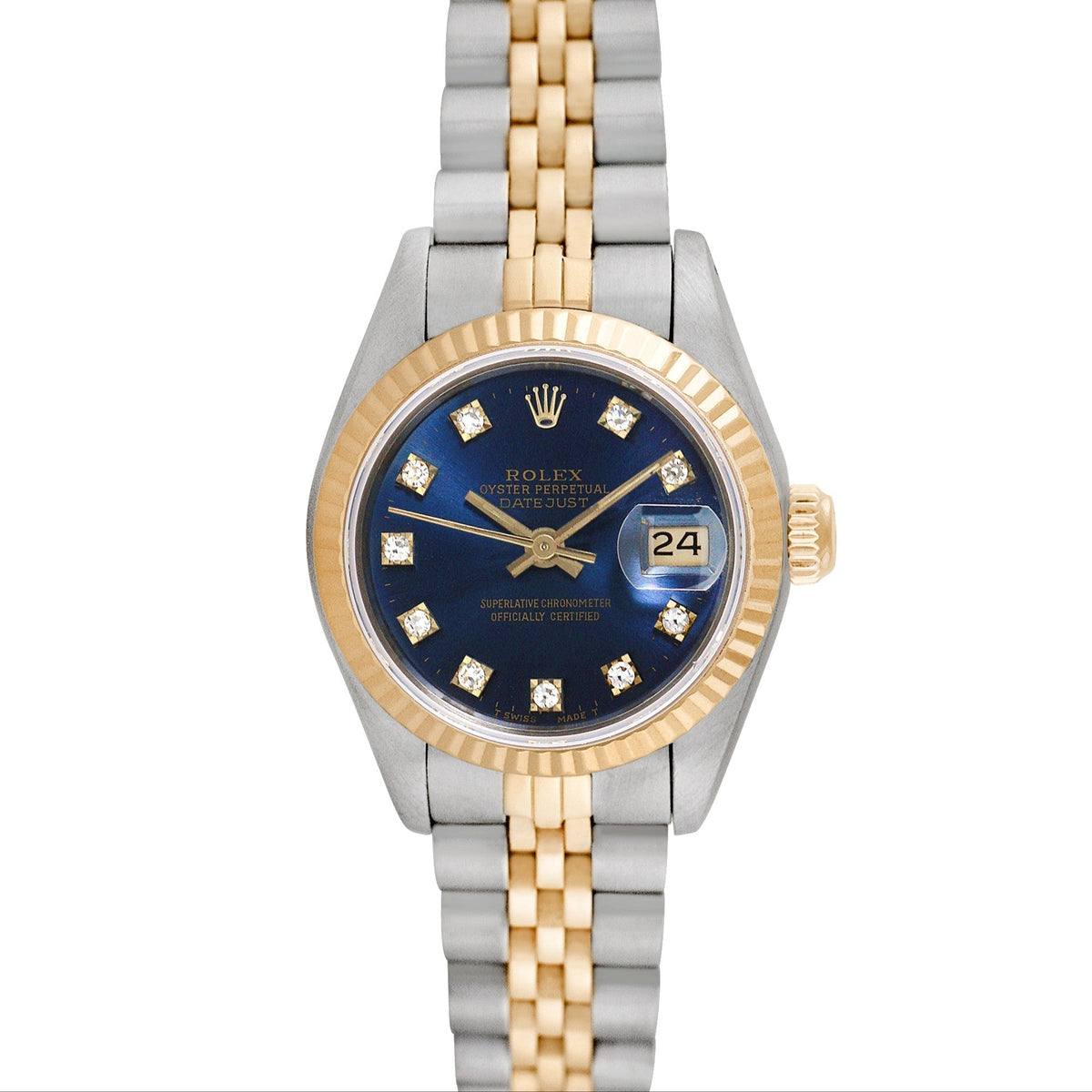 Side view of Rolex women's watch
