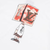 Back view of Louis Vuitton cotton t-shirt with monogram-inspired silhouette