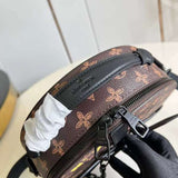 Top view of classic sleek women's handbag – women's statement bag