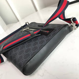 Handle and strap detail of modern signature women's handbag – women's statement bag