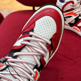 Gucci muted earth tones luxury sneakers view 6 heritage-inspired look