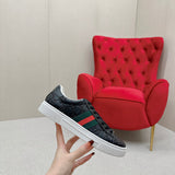 Gucci classic monochrome luxury sneakers view 7 heritage-inspired look