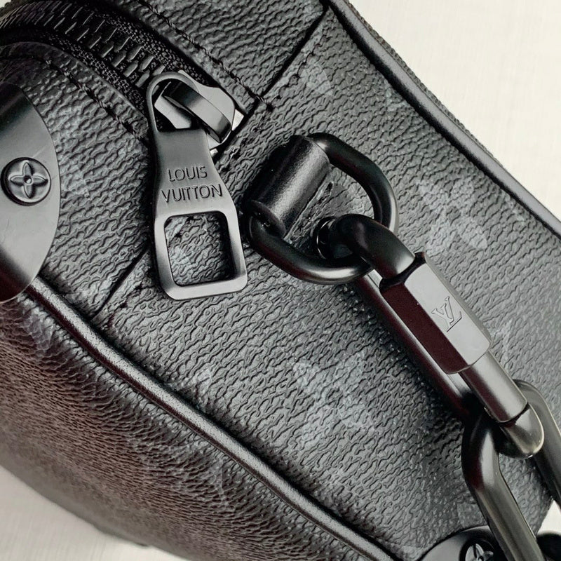 Back view of premium structured women's handbag – women's luxury accessory