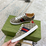 Gucci neutral cream luxury sneakers view 5 sleek tonal finish