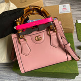 Back view of premium classic women's handbag – women's statement bag