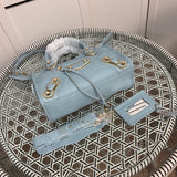 Back view of structured everyday-luxe women's handbag – women's designer-style accessory