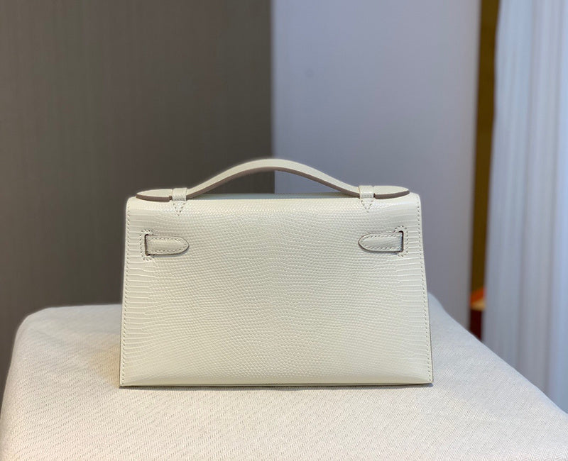 Close-up detail of graceful bag design