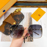Side view of Louis Vuitton unisex sunglasses