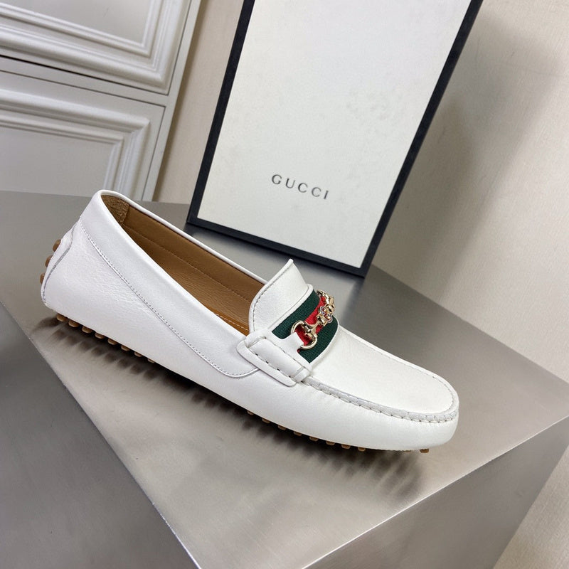 Gucci crisp white luxury sneakers view 8 cushioned comfort fit