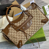 Back view of polished refined women's handbag – women's luxury handbag