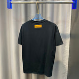 Flat lay presentation of Louis Vuitton cotton t-shirt with tailored silhouette