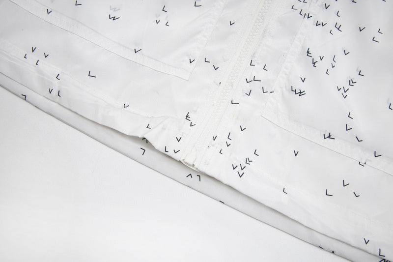 Back view of Louis Vuitton luxury clothing with monogram-inspired silhouette