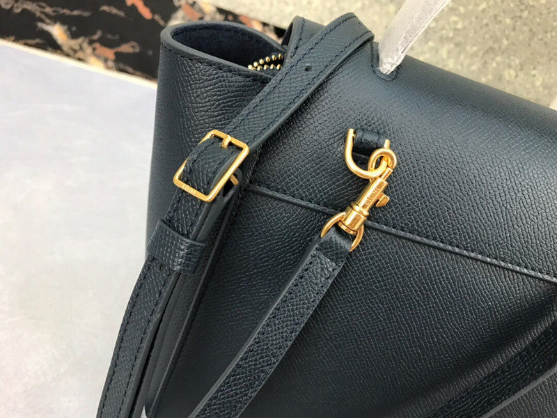 Back view of polished signature women's handbag – women's luxury accessory