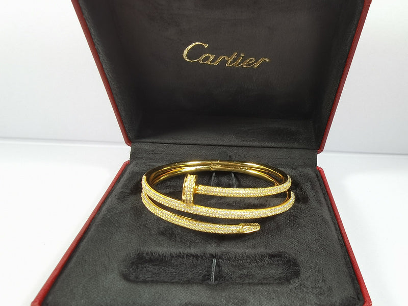 Close-up detail view of Cartier unisex jewelry piece