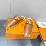 Hermes sandals Style 202 - logo and branding close-up