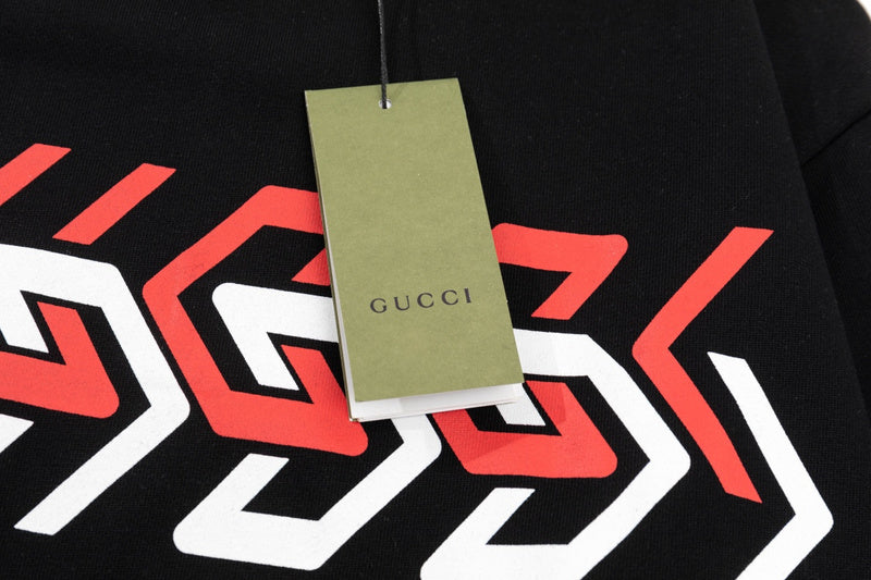 Full styled look of Gucci luxury clothing with relaxed-fit cut