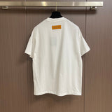 Side profile of Louis Vuitton cotton t-shirt with logo-detail design
