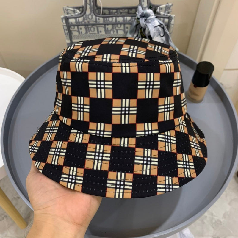 Angled view of Burberry unisex cap