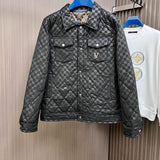 Back view of Louis Vuitton luxury clothing with streetwear-inspired cut