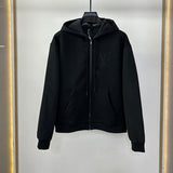 Back view of Louis Vuitton luxury clothing with label-forward styling