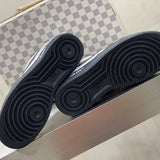 Nike all-black luxury sneakers view 9 retro runner design