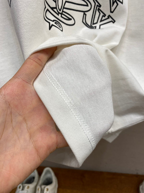 Front view of Louis Vuitton cotton t-shirt with signature branding