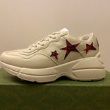 Gucci soft grey luxury sneakers view 6 padded collar comfort