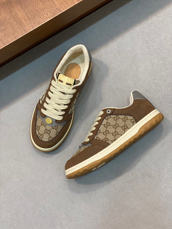 Gucci sneakers detailed view showing premium designer craftsmanship
