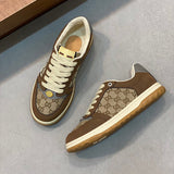 Gucci sneakers detailed view showing premium designer craftsmanship