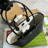 Close-up detail of premium classic women's handbag – women's statement bag