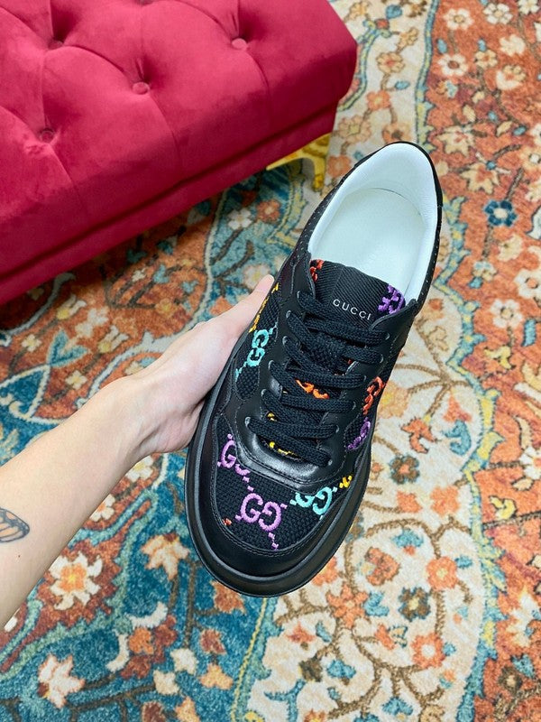 Gucci all-black luxury sneakers view 9 low-top design