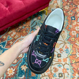 Gucci all-black luxury sneakers view 9 low-top design