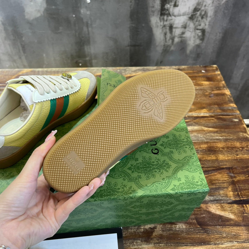 Gucci fresh white-and-black luxury sneakers view 4 minimalist modern build