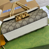 Top view of refined structured women's handbag – women's luxury handbag