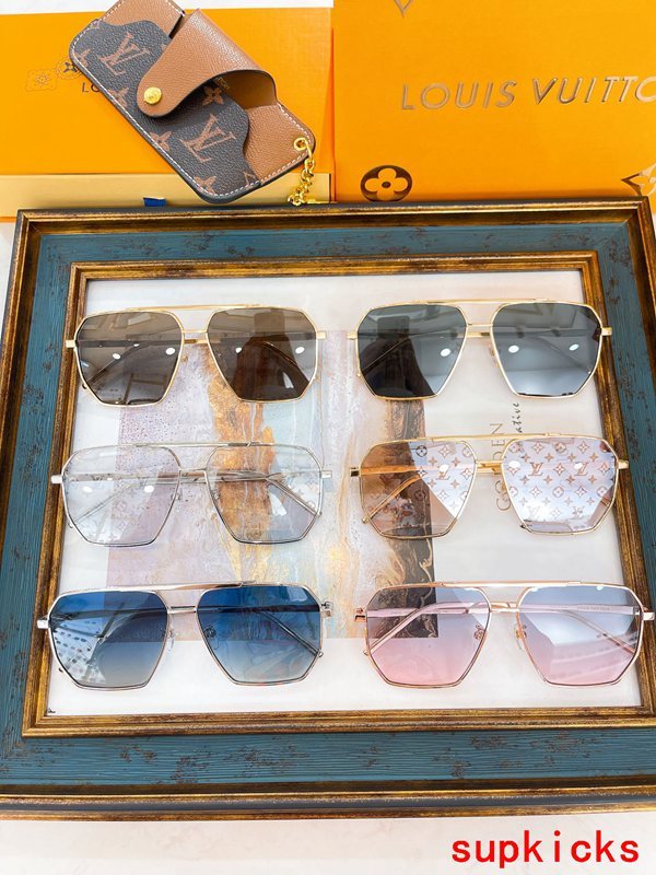 Lifestyle view of Louis Vuitton unisex sunglasses