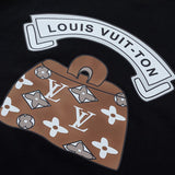 Flat lay presentation of Louis Vuitton cotton t-shirt with relaxed-fit cut