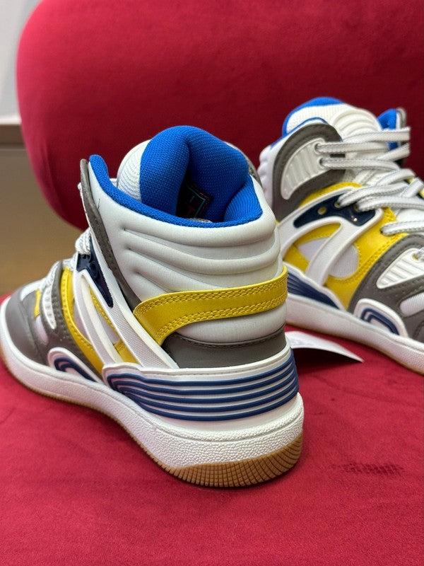 Gucci sneakers detailed view showing premium designer craftsmanship