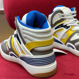 Gucci sneakers detailed view showing premium designer craftsmanship