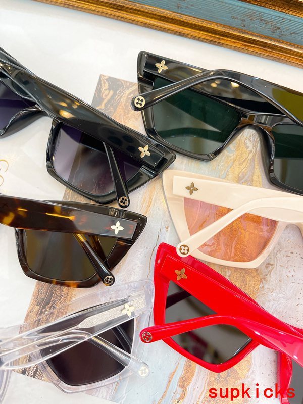 Side view of Louis Vuitton unisex sunglasses