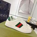 Gucci Fashion sneakers in soft grey bold athletic profile front view